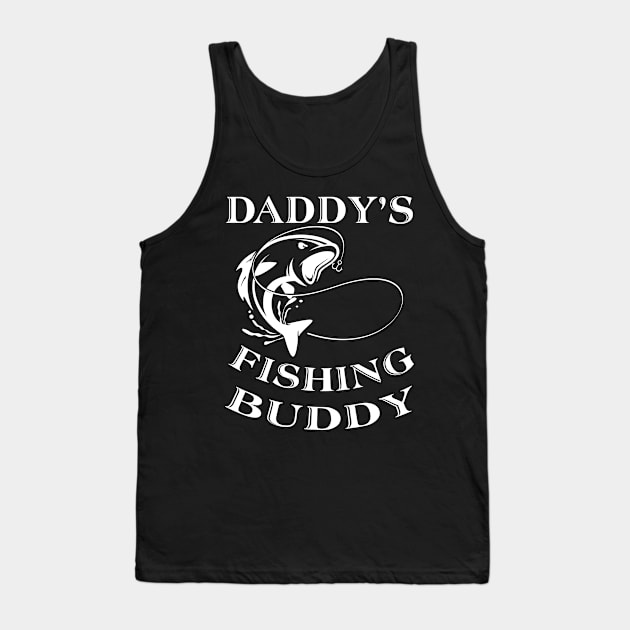 Kids Daddy's Fishing Buddy Tank Top by jrsv22